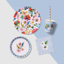  Vera Bradley + Coterie  Sea Air Floral Small Plates (10 per pack)