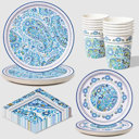  Vera Bradley + Coterie Dreamer Paisley Tableware Set