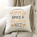  Pumpkin Spice Pillow Cover 18x18 inch