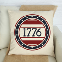  1776 Independence Day Pillow Cover 18x18 inch- Fourth of July