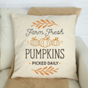  Picked Daily Farm Fresh Pumpkin Pillow Cover 18x18 inch