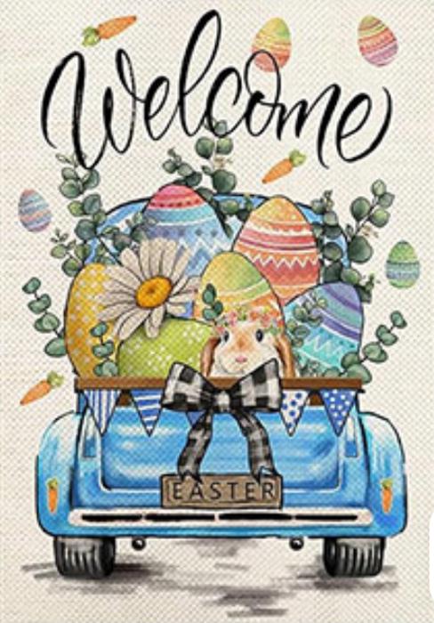 Garden Flags Truck Series (Easter)
