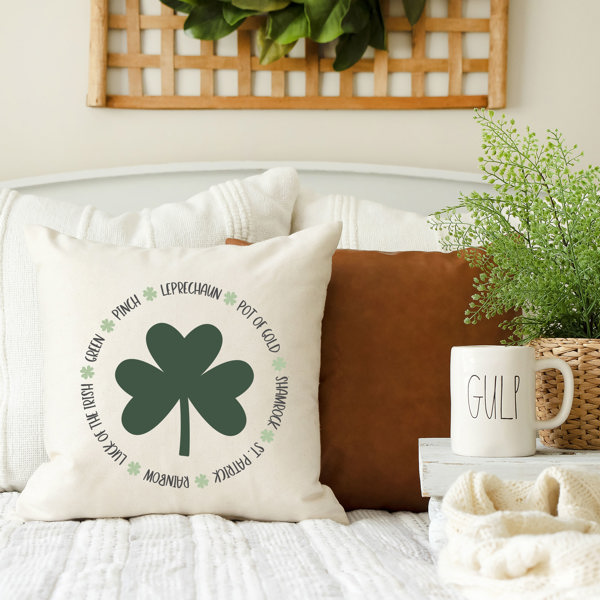 Green, Pinch, Leprechaun- 18x18 inch St Patrick's Day Pillow Cover