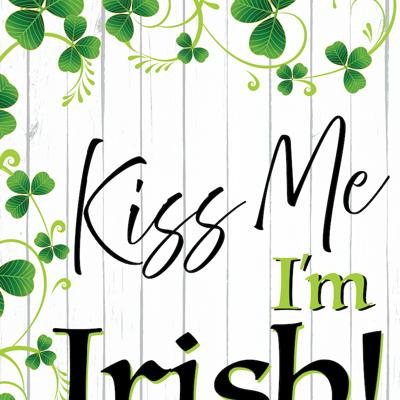 St. Patrick’s Day Garden Flag Kiss me Im Irish