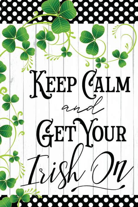 St. Patrick’s Day Garden Flag Keep Calm