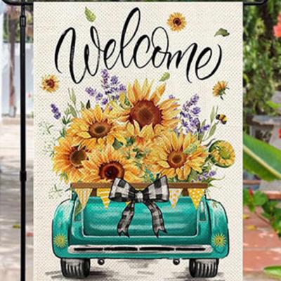 Garden Flags Truck Series (Sunflowers)