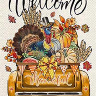 Garden Flags Truck Series (Thanksgiving)