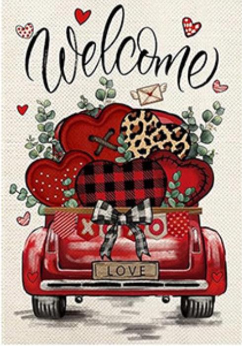Garden Flag Truck Series (Valentines)