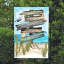  Beach Signs Garden Flag 12x18 inch