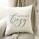  Let's Get Cozy Pillow Cover 18x18 inch