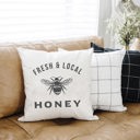  Local Honey- Summer Pillow Cover 18x18 inch