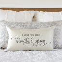  I Love You Like Biscuits and Gravy 12x20 inch Pillow Cover