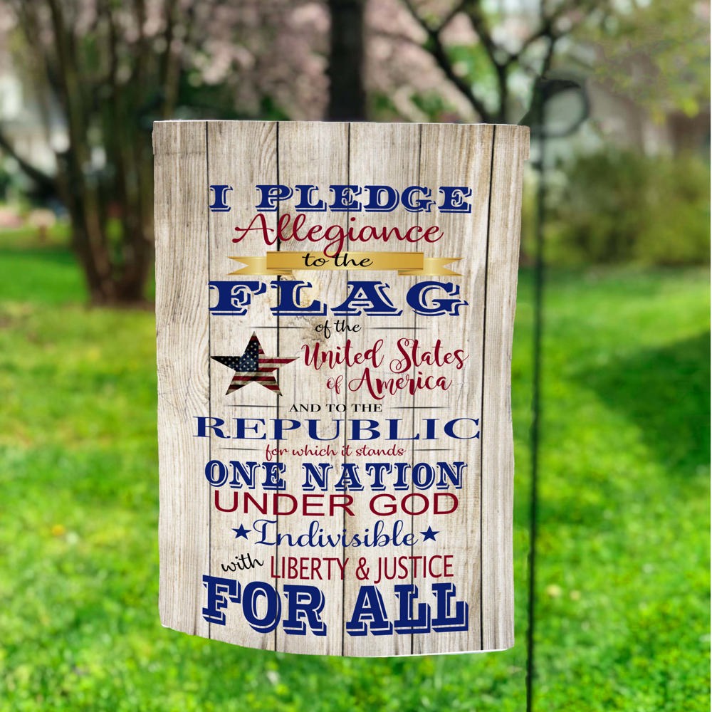 I Pledge Allegiance Garden Flag 12x18 inch