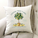  Lemon Tree- Summer Pillow Cover 18x18 inch