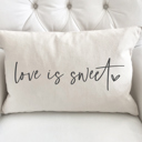  Love Is Sweet Valentine's Day Pillow Cover 12x20