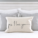  P.S. I Love You Valentine's Day Pillow Cover 12x20 Inch