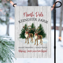  Reindeer Farm Christmas Garden Flag 12x18 inch