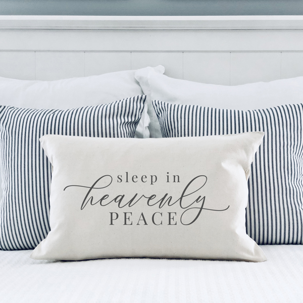 Sleep in Heavenly Peace Pillow Cover 12x20 inch