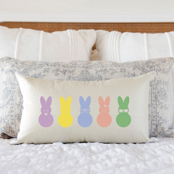 Sweet Peeps- Spring Pillow Cover 12x20 inch