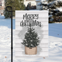  Tree In Basket Christmas Garden Flag 12x18 inch