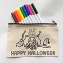  Halloween Color Your Own Bag Kit for Kids - Coloring Kit with Markers