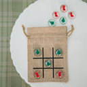  Christmas Stocking Stuffer or Gift | Tic Tac Toe Game: Trees and Stockings | Set of 2