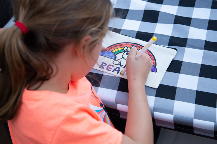 Personalized Color Your Own Bag Kit | Custom Kids Gift with Markers