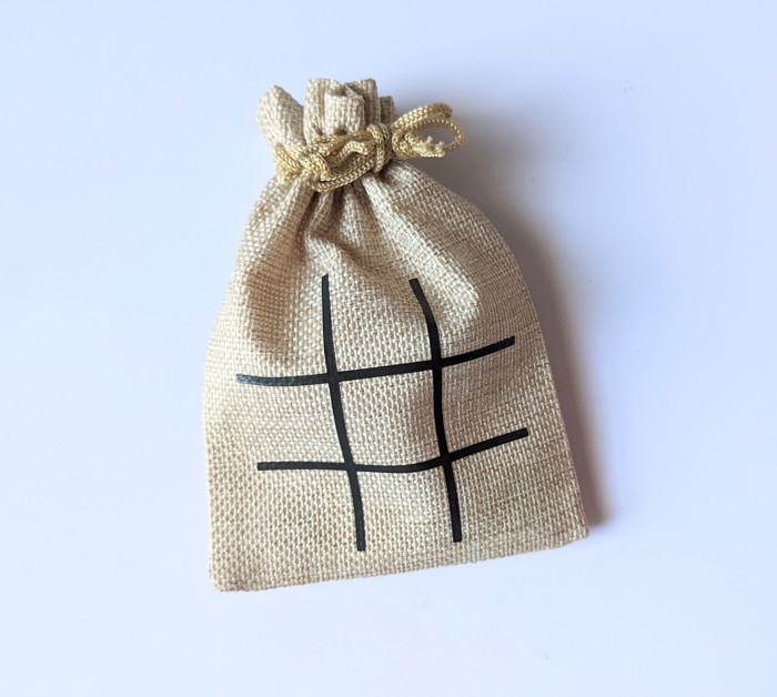 Christmas Stocking Stuffer or Gift | Tic Tac Toe Game: Trees and Stockings | Set of 2