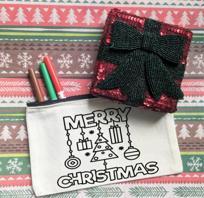 Christmas Activity Kit | Color Your Own Bag with Markers