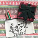  Personalized Stocking Stuffer for Kids | Coloring Activity Kit with Markers