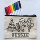  Personalized Stocking Stuffer for Kids - Coloring Activity Kit with Markers