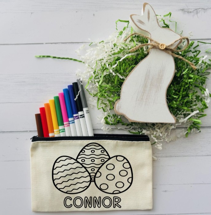 Personalized Easter Gift for Kids - Color Your Own Bag Kit