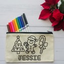  Personalized Stocking Stuffer for Kids | Coloring Activity Kit with Markers