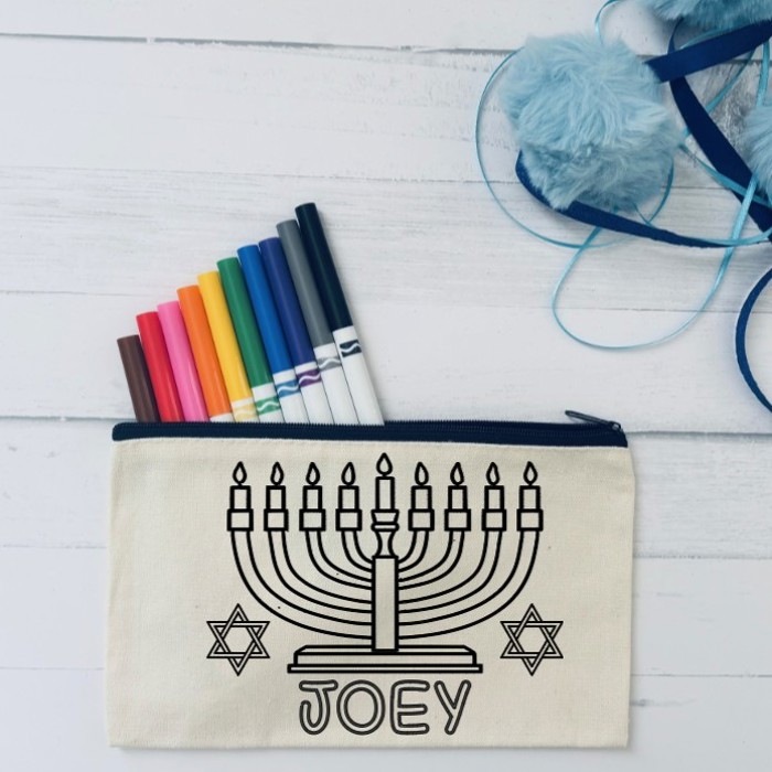 Hanukkah Kids Gift | Personalized Coloring Activity Kit with Markers