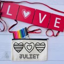  Personalized Valentine's Activity Kit | Color Your Own Bag for Kids