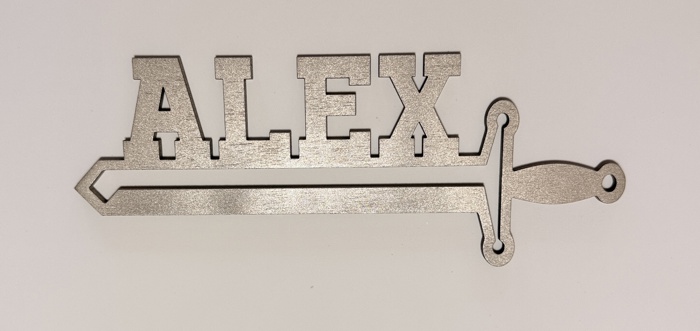 Custom Sword Name Sign – Laser Cut 