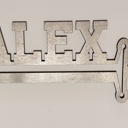 Gold Custom Sword Name Sign – Laser Cut 