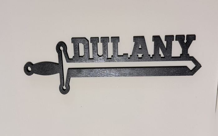 Custom Sword Name Sign – Laser Cut 