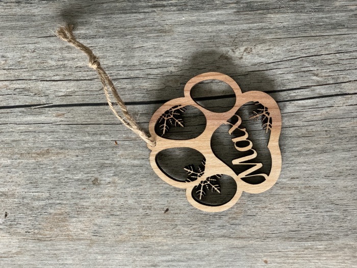 Personalized Pet Paw Ornament