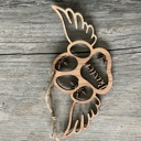 Dog Wings DOG PAW WINGS Personalized Pet Paw Ornament