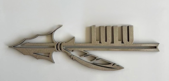 Custom Laser-Cut Name Arrow Sign