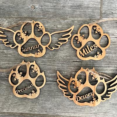 Personalized Pet Paw Ornament