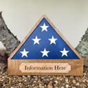  Custom Laser-Engraved Military Flag Tribute Plaque
