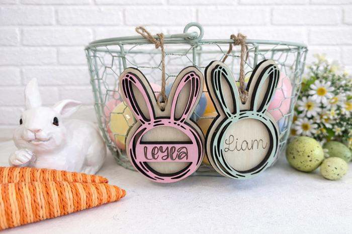 Personalized Easter Basket Tag, Easter Basket Tag