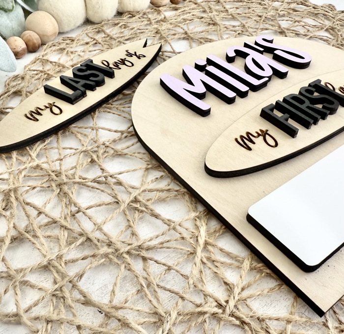 Personalized First Day of School Sign, Back to School Prop, Reusable Dry Erase Sign for First Day of School,Last Day of School Sign
