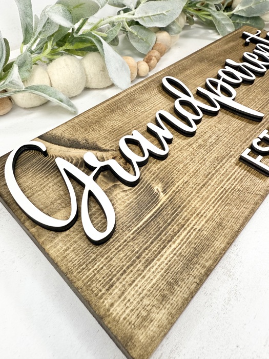 Grandparents Established Sign, Grandparents gift, Pregnancy announcement, New Grandparents Sign