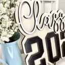  Graduations Decorations, 2025 Wood Table Sign, Class of 2025 Graduation Table Centerpiece for Graduation Party, Decorations Supplies