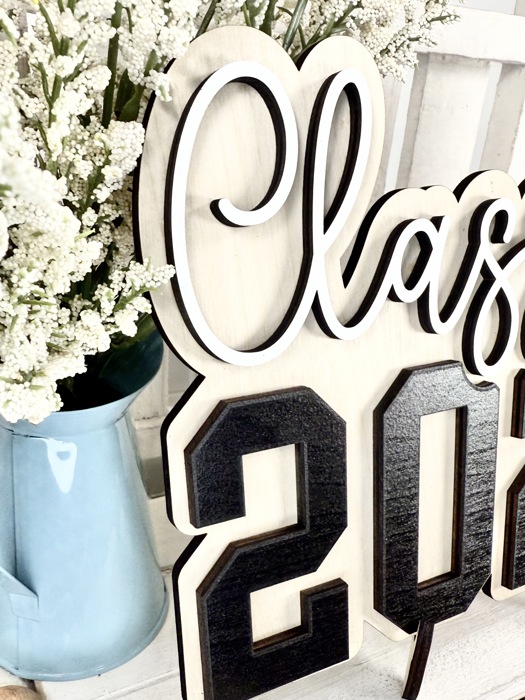 Graduations Decorations, 2025 Wood Table Sign, Class of 2025 Graduation Table Centerpiece for Graduation Party, Decorations Supplies