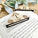  Personalized Corner Bookmark, Personalized Bookmark, Wooden Bookmark, Gifts for Book Lovers
