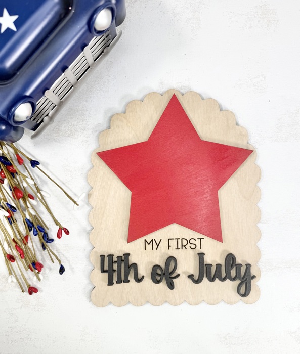 DIY My First 4th of July Footprint/Handprint 